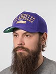 Бейсболка MITCHELL NESS арт. HP9771-LALPURP Los Angeles Lakers NBA (фиолетовый)